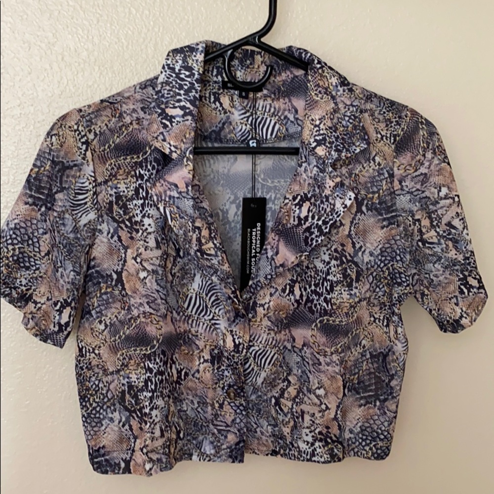 Snakeskin Crop Top